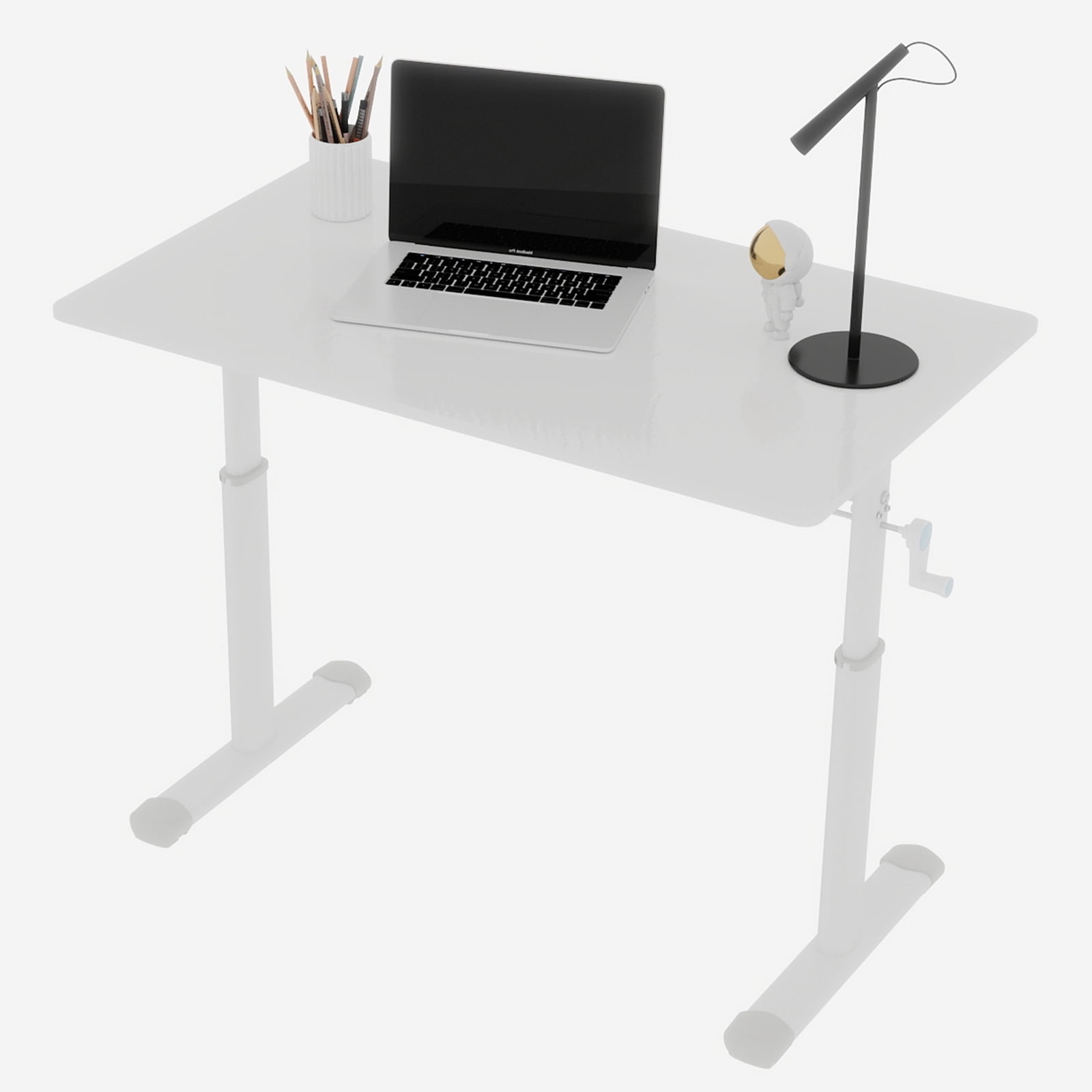 Adjustable Study Desk for Children and Adults, Height-Adjustable, Multifunctional Home Office Desk, Compact Design, 60x100cm