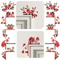 1PC Santa Clau Christmas Door Corner Decoration DIY Stitching Creatives