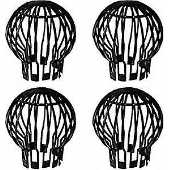 4pcs Plastic Gutter Guards Downpipe Leaf Guard Drain Pipe Cover Gutter Mesh Drain Filter Downspout Protector Pipe Trap