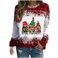 thumbnail image 2 of Christmas Sweatshirt for Women 2023 Fashion Imprimer Long Sleeve Confortable Sweat à Col Rond Respirant sur l'Autorisation, 2 of 4