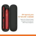 thumbnail image 2 of WOLK T6421 Ultra Whitening Toothbrush with Pressure Sensor & 5 Brushing Modes, 8 Dupont Brush Heads, Premium Travel Case, Rechargeable. Maroon, 2 of 6