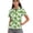 Green, variant on Whosucclay Green Clover Pattern Moisture Wicking Women Zip Golf Shirts, Polyester Polo Shirts Breathable Soft Sport Shirt for Tennis Travel Hiking Size Small