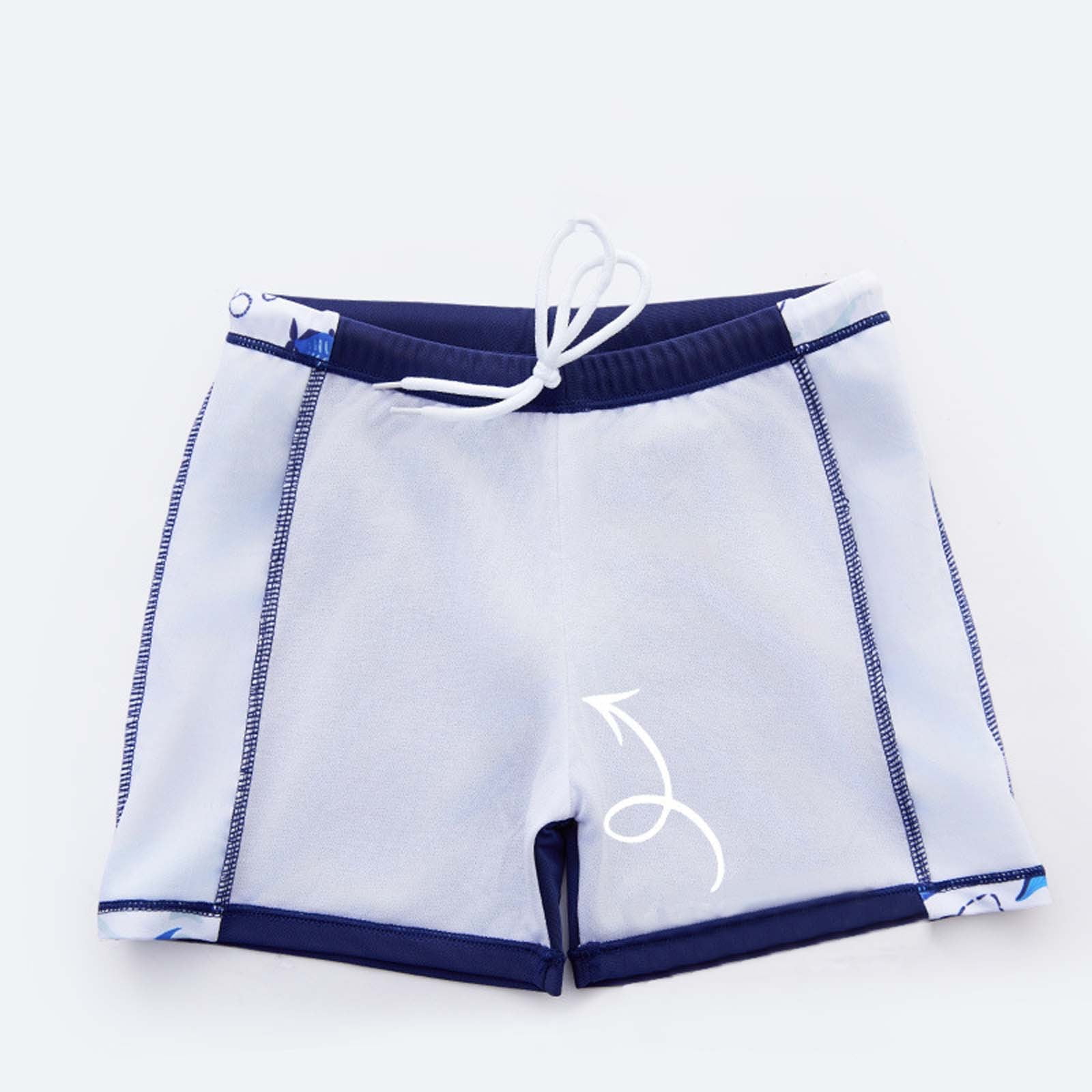 Shadoumai Kids Swimming Suit Stretch Swimwear Set Boys Swim Shirt and Shorts Set Kids Bathing Suits