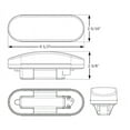 thumbnail image 2 of Optronics St70rk 6 Pouces Feu Ovale Stop/Tour/queue, Rouge, 2 of 2