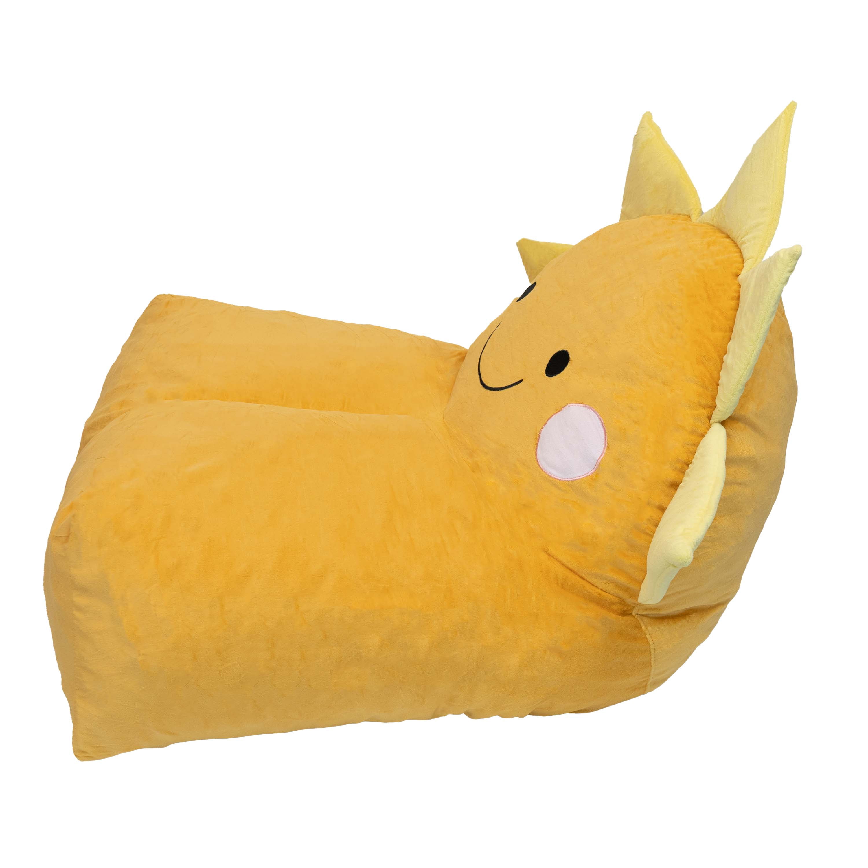 Mainstays Kids Compressed Foam Chair, Yellow Sun