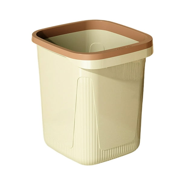 Botes de basura para uso en dormitorios, bote de basura grande para sala de estar, sensación de hogar, bote de basura de hotel con anillo de presión, cesto de basura grande de 23 l