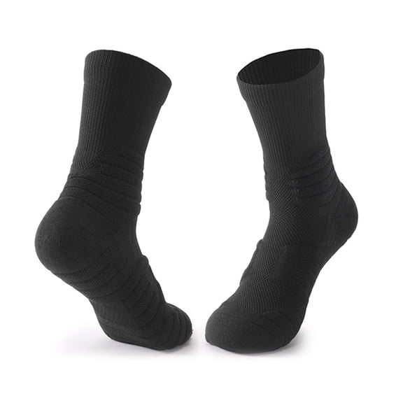 Fewfanhot Male Fashion Socks Refreshing Mid-Calf Men's Solid Color Sweat-absorbing Socks-Ventilated, Odor-Resistant, and Designed for Year-Round Comfort