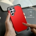 thumbnail image 5 of TECH CIRCLE for Galaxy S23 Ultra 5G Case,Heavy Duty Drop Protection Full Body Rugged Shockproof Dust Proof Military Protective Tough Durable Phone Cover for Samsung Galaxy S23 Ultra 6.8 inch,Red, 5 of 7