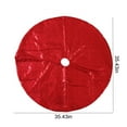 thumbnail image 2 of Dmlowu Christmas Tree Skirt With Sequin - Wrink Proof Xmas Tree Skirt for Holiday Party Christmas Decorations, 35"/90cm Solid Color Christmas Tree Skirts, 2 of 5