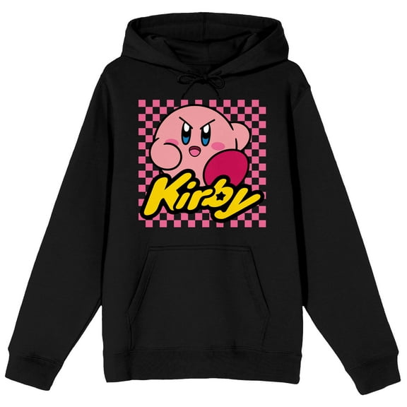 Kirby Scowl Checkerboard Men's Black Sweatshirt-Medium