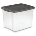 thumbnail image 3 of Set de 12 Contenedores de Almacenamiento Transparentes Sterilite de 47L con Tapa Gris, 3 of 6