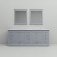 thumbnail image 5 of Lexora Home Dukes 84" Carrara Marble Top Double Vanity in Dark Gray, 5 of 10