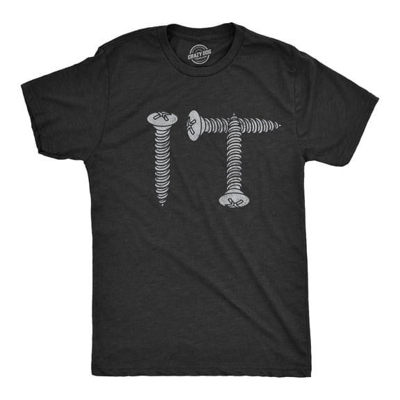 Mens Screw It T Shirt Funny Sarcastic Hardware Joke Screws Graphic Novelty Tee for Guys Graphic Tees