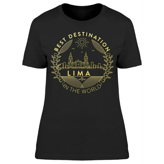Lima City Badge T-Shirt Women -Image by Shutterstock, Female x-Large