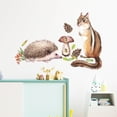 thumbnail image 2 of A set of creative squirrel hedgehog wall sticker, wall sticker wall decoration, 2 of 5