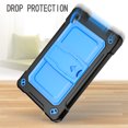 thumbnail image 2 of Allytech Shockproof Case for Lenovo Tab M8 / Smart Tab M8 / Tab M8 FHD TB-8505F / TB-8505X 2019 8.0 Inch, Kickstand Shoulder Strap Rugged Drop Protection Bumper Defender Kids Friendly, Black+Blue, 2 of 5