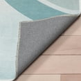 thumbnail image 6 of Well Woven Kids Rugs Curved Rainbow Modern Multi Color Printed Distressed Machine Washable 3'3" x 5' Area Rug, 6 of 7