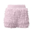 thumbnail image 3 of Afdoent Womens Shorts Cute Ruffle Shorts Sexy Boyshorts Layered Bottoms Sweet Pettipants Vacation Outfits, 3 of 4