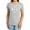 Athletic Heather, variant on DC Gl Little Logos Women's T Shirt, Charcoal, Small