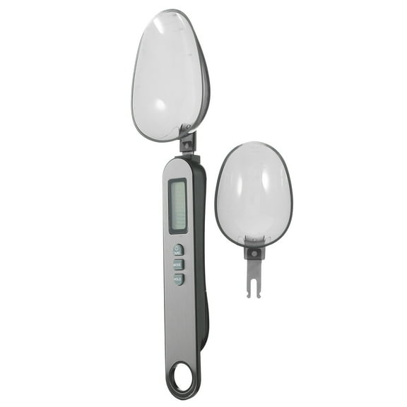 Electric Measuring Spoon with Graduated Scoop for Home Use Baking Tool in Grey Color 1pc
