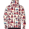 thumbnail image 7 of Lsque Rocket Pattern Pattern Casual Men's Hoodie,Hooded Sweatshirt with Kangaroo Pocket,Pullover Hoodie-3X-Large, 7 of 7