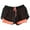 Orange, variant on Womens High Waisted Running Shorts Quick Dry Athletic Workout Shorts with Mesh Liner Pockets Black L