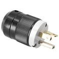 thumbnail image 1 of 2 Pole 3 Wire Plug 1PCS 20A NEMA Plug Connector 5-20P Grounding Heavy Duty Male Replacement Replacement Useful, 1 of 8
