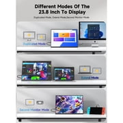UPERFECT UMax 23 - 23.8 Portable Monitor, 4K UHD (3840*2160) 100%sRGB IPS Speakers USB-C HDMI Work Home Second Monitor W/180°Adjustable Stand for Laptop, PC, Phones, Tablet, PS5/4, Xbox, Switch