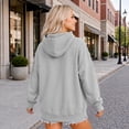 thumbnail image 4 of Bixock Fall/Winter Maternity Hoodies for Women Sweatshirts Long Sleeve Shirts Crew Neck Soild Color Loose Pregnant Casual Pullover Tops Soft Breathable Warm Daily Wear Maternity Clothings, 4 of 7