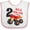 White and Pink, variant on Inktastic Monster Truck How I Roll 2nd Birthday Boys Baby Bib