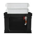 thumbnail image 1 of Xuanheng Turtle Tank Convenient Sturdy Tank Turtle Habitat for Small Pets Turtle black m, 1 of 8