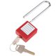 thumbnail image 3 of Candado de bloqueo de seguridad shamjiam con grillete duradero 125 mm rojo, 3 of 8
