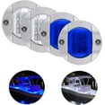 thumbnail image 1 of 4 Pack LED Boat Light 12V Round Marine Lamp LED Transom Mount Light for Boat Dec, 1 of 5