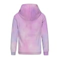 thumbnail image 7 of YunPes Girls Sweatshirt Winter Tie Dye Retro Print Sweatshirt Long Sleeve Comfortable Cute Sweatshirt Zip up Hoodie, 7 of 7