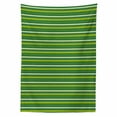 thumbnail image 2 of Aztec Tablecloth, Greenish Colors Motifs Modernized Look of Mexican Ornaments, Rectangle Satin Table Cover Accent for Dining Room and Kitchen, 52" X 70", Yellow Green Fern Green, by Ambesonne, 2 of 2