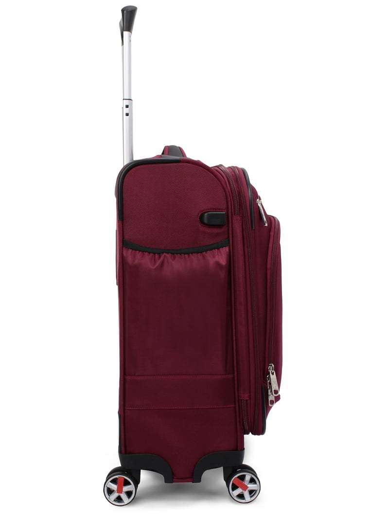 ワインレッド1.9.7.9.10 Swiss Tech Executive 21 Inch Soft side Carry-on Luggage, Red
