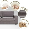 thumbnail image 5 of Tabaray 86.5" Living Room Sofa Couch, Modern 3 Seat Comfy Couch with Extra Deep Seats, Oversized Loveseat Sofa with Storage and 2 USB Ports, 2 Cup Holders, Corduroy Upholstered Sofa (Grey), 5 of 6