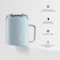 thumbnail image 6 of JoyJolt Stainless Steel Coffee Mugs Tumbler Vacuum Insulated with Lid & Handle - 12 oz - Blue, 6 of 7