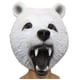 thumbnail image 1 of Máscara de Halloween, máscara de oso, disfraz de animal para accesorios de disfraz de carnaval de Halloween, máscara de oso lindo, sombrero de animal de oso polar, disfraces de anime de fiesta de graduación de Halloween (blanco) Rojo Verde, 1 of 4
