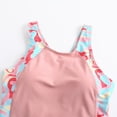 thumbnail image 6 of LIIPEE Girls One-Piece Swimsuits Summer Casual Gradient Color Tie Dye Sleeveless Crew Neck Swimwear Kids Fashion Backless Regular Fit Beach Bathing Suit Comfortable Cute Beachwear,Pink,11-12 Years, 6 of 9