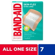 Band-Aid Brand Skin-Flex Adhesive Bandages, Extra Large, 7 Ct