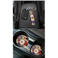 thumbnail image 3 of Qpednta Boho Flowers Car Seat Covers Set 15Pcs with Trash Can, Full Set Includes Steering Wheel Cover, Auto Seat Belt Cover, Garbage Bin, Cup Coasters, Storage Organizer, Universal Fit, 3 of 7