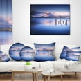 thumbnail image 4 of Designart Colorful Clouds at Sunset - Seascape Throw Pillow - 18x18, 4 of 5