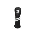 thumbnail image 1 of Sunfish  Leather Black & White Fairway Golf Head Cover, 1 of 1