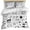 White, variant on 3 Piece Video Game Duvet Cover Set California King,Microfiber Comforter/Quilt Cover with Corner Ties and 2 Pillowcases,Black White Game Controller Monochrome All Season Bedding with Zipper Closure