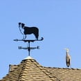 thumbnail image 4 of YardVibe 3D Border Collie Dog Metal Weather Vane, Stainless Steel Black Animal Weathervane Wind Direction Indicator Roof Garden Decorations for Outdoor Farm Yard Garden Gazebo, 4 of 9