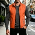 thumbnail image 2 of Thousandth Men's Lightweight Zip Up Outdoor Vest Sleeveless Windproof Golf Tops Travel Outerwear Gilet with Reflective Trim, 2 of 8