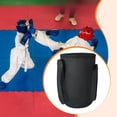thumbnail image 4 of Mochila de boxeo y bolsa de taekwondo, portátil, resistente al desgaste, para entrenamiento de combate. Negro, 4 of 8