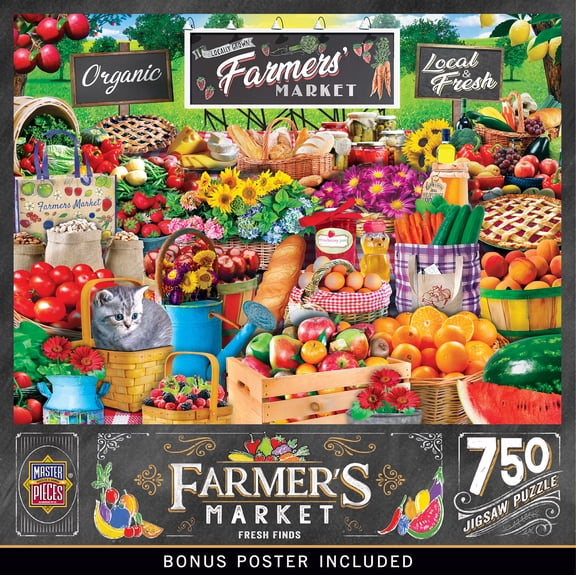 MasterPieces 750 Piece Jigsaw Puzzle - Fresh Finds - 18"x24"