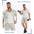thumbnail image 5 of MANIFIQUE Gynecomastia Tank Tops Short Sleeve Slimming Compression Shirt Men, Mens Shapewear, 5 of 6
